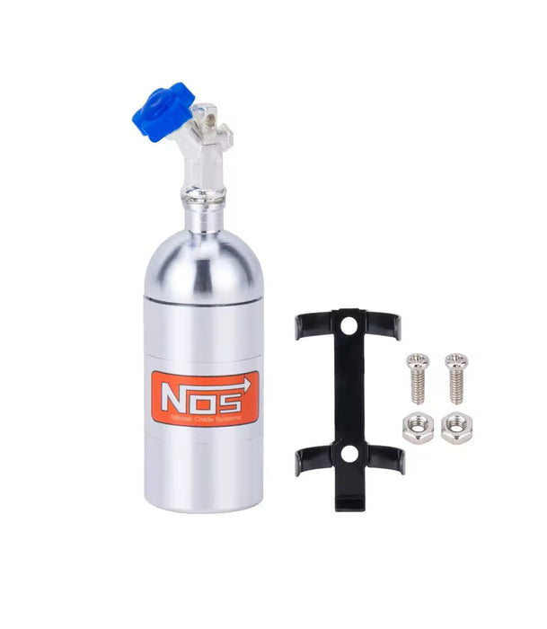 1/10th Scale Metal Simulation NOS Nitrogen Bottle  (Silver)