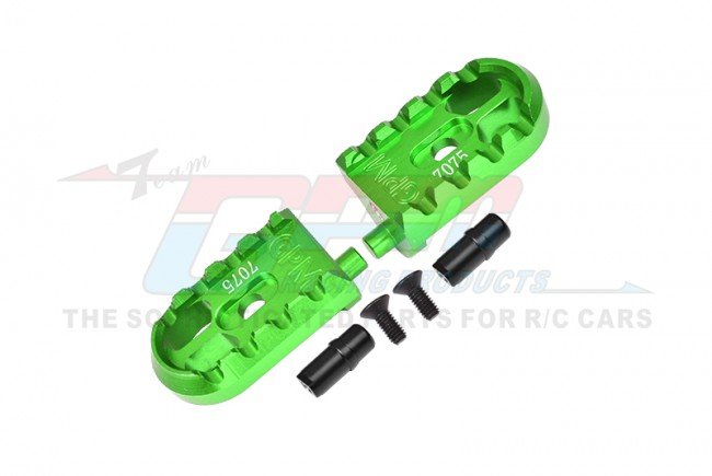 PROMOTO-MX MOTORCYCLE Aluminum 7075-T6 Foot Pegs set (GREEN)