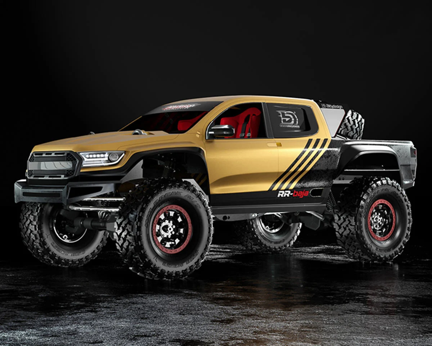 Bittydesign RR-Baja 1/10 Rock Crawler Pre-Trimmed Body (Clear) (313mm) (1mm)