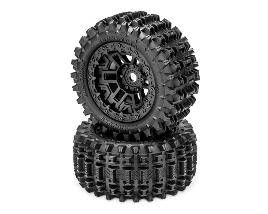 JConcepts 1/7  Magma Pre-Mounted Monster Truck Tires (Black) (2) w/17mm Hex