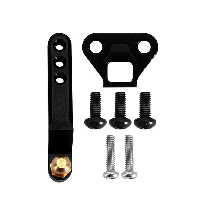 Adjustable Aluminum Trailer Tow Hitch With Brass Ball for 1/18 TRX4M