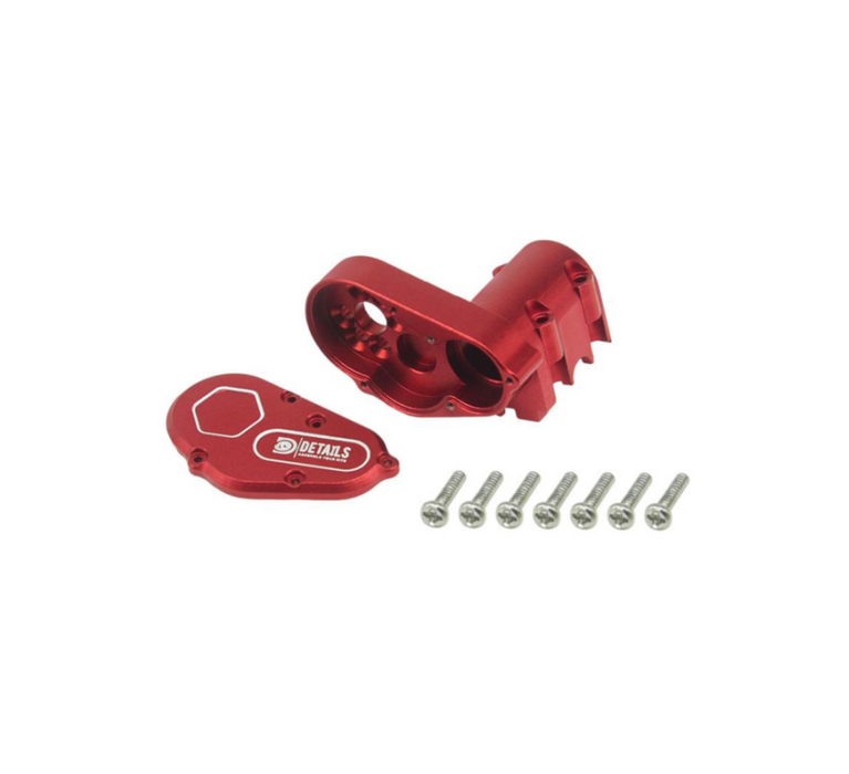 SCX-30 Aluminum gear box with cover Red