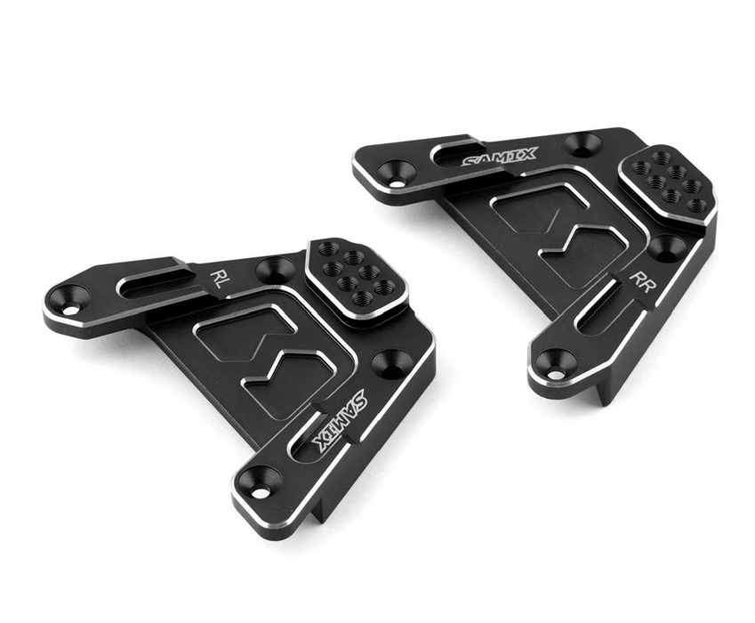 Samix SCX-6 Aluminum Rear Shock Plate (Black)