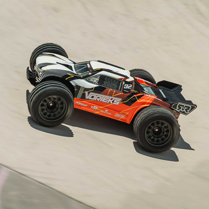 1/10 VORTEKS MEGA 550 2WD Stadium Truck RTR with Battery & Charger, Orange