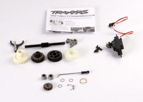 Reverse installation kit (includes all components to add mechanical reverse (no Optidrive®) to T-Maxx® 3.3) (includes 2060 sub-micro servo)