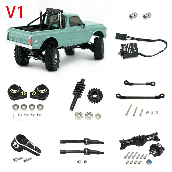SCX30 Aluminum 4-Wheel Steer (Upgrade Front & Rear Axle)