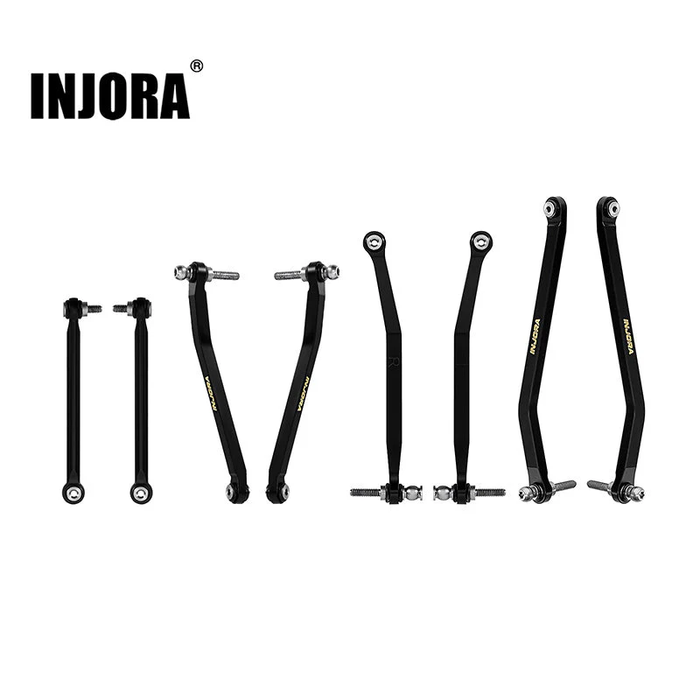 INJORA Black Brass High Clearance Chassis Links for 1/30 SCX30