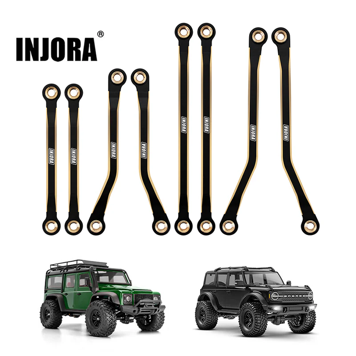 Black Brass High Clearance Links Set for 1/18 TRX4M Defender Bronco