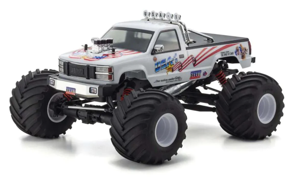 Kyosho Monster Kruiser Nitro USA-1 GP 1/8 ReadySet Monster Truck w/Syncro KT-231P+ 2.4GHz Radio