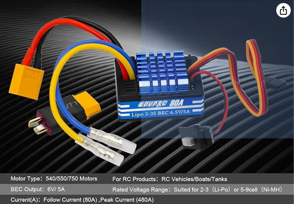 Brushed 80A ESC