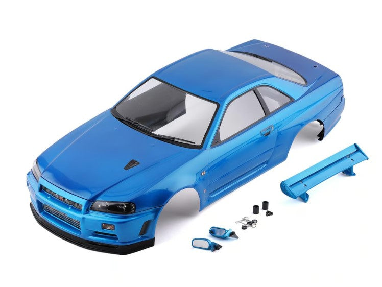 Killerbody Nissan Skyline R34 Pre-Painted 1/10 Touring Car Body (Metallic Blue)