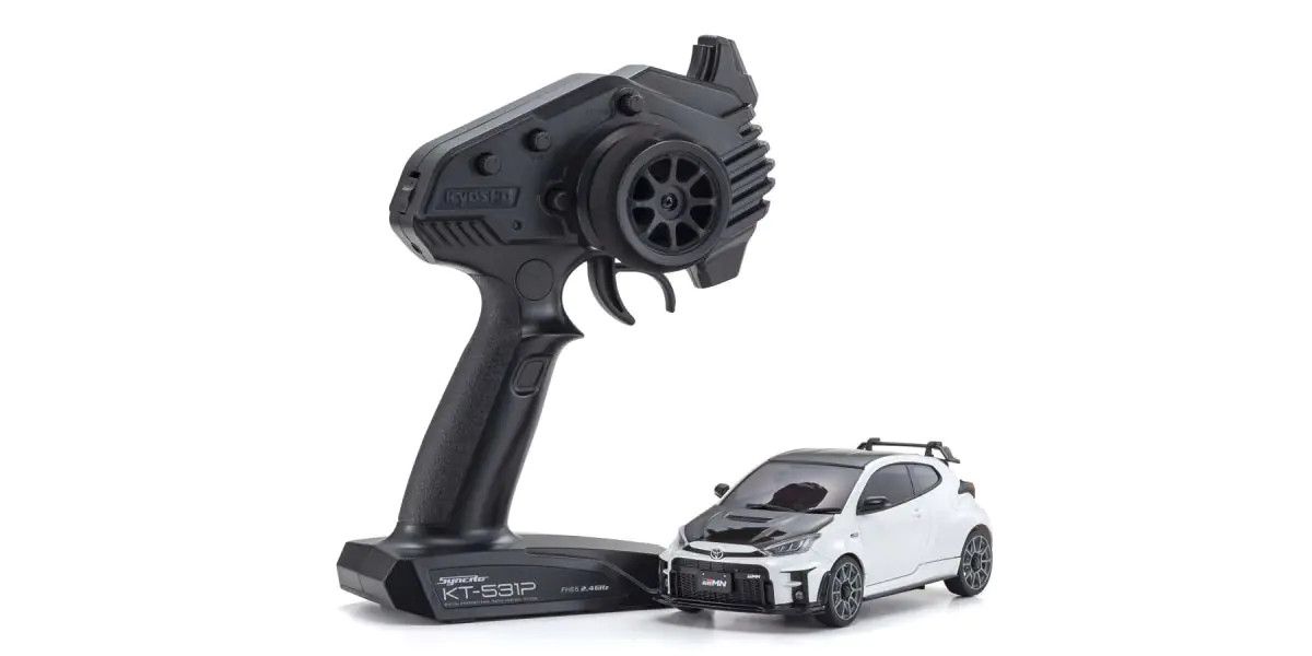 Mini-Z AWD MA-020 Readyset Toyota GRMN Yaris Circuit Package Pearl White
