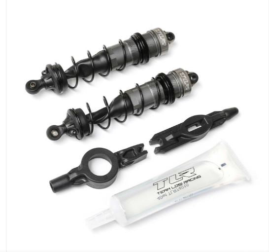 Rear Shock Set, 123mm, Assembled (2): 8X