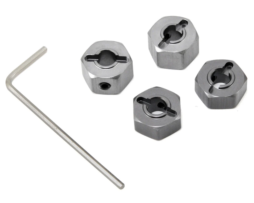 ST Racing Concepts 12mm Aluminum "Lock Pin Style" Wheel Hex Set (Gun Metal) (4)