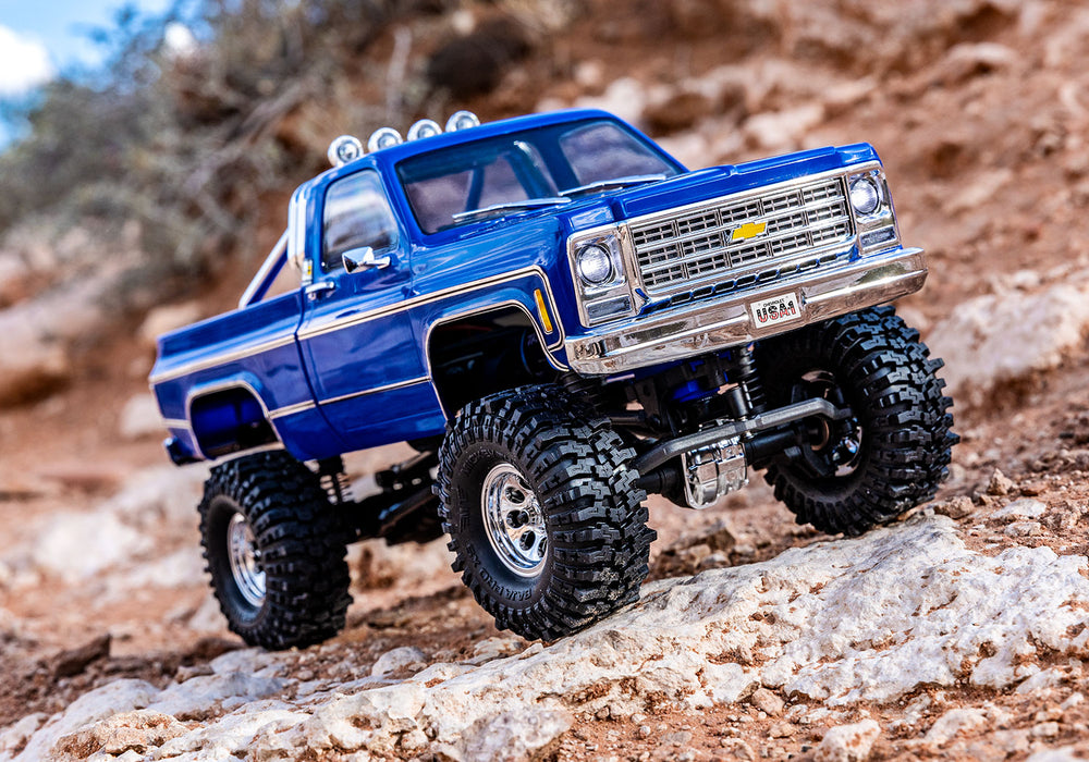 TRX-4M™ Scale and Trail® Crawler with 1979 Chevrolet® K10 Truck Body Blue