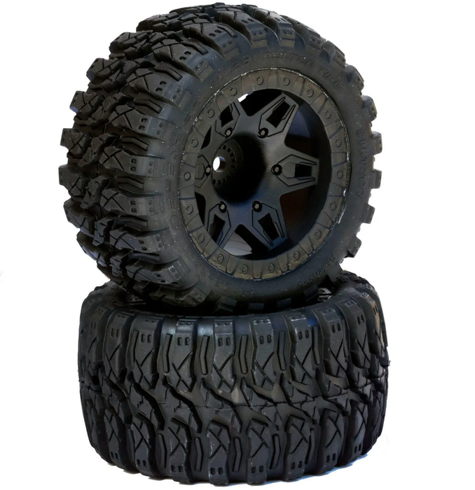 Defender 2.8 Belted 1/10 Stadium Truck Tires 14mm Arrma