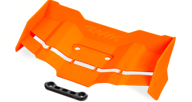 Orange Rear Wing with Hardware