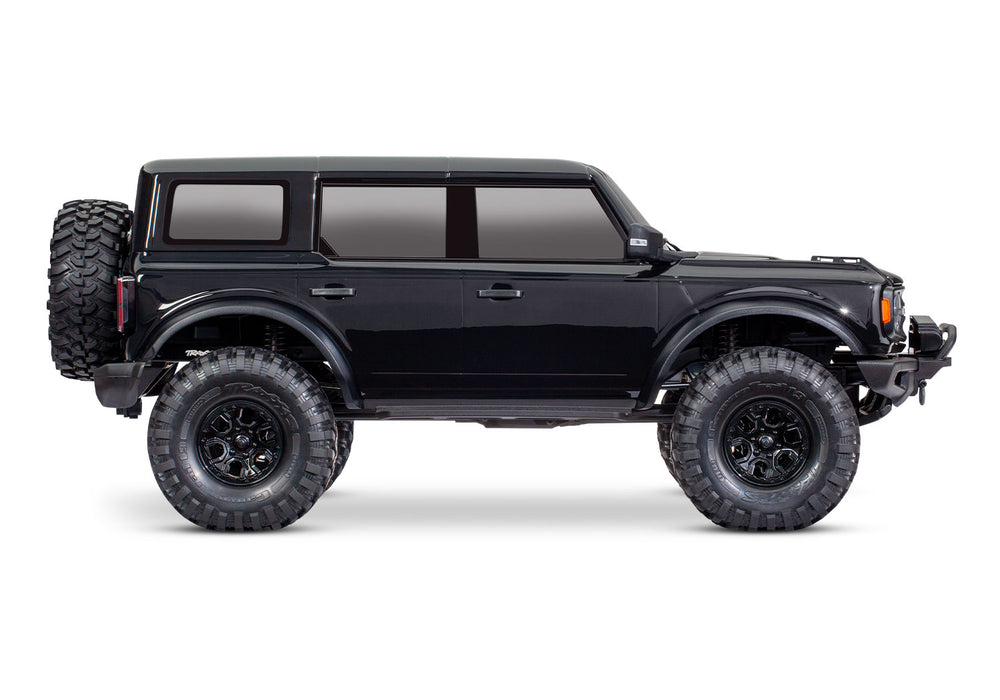 TRX-4® Scale and Trail™ Crawler with 2021 Ford Bronco Body:  4WD Electric Truck with TQi Traxxas Link™ Enabled 2.4GHz Radio System Black