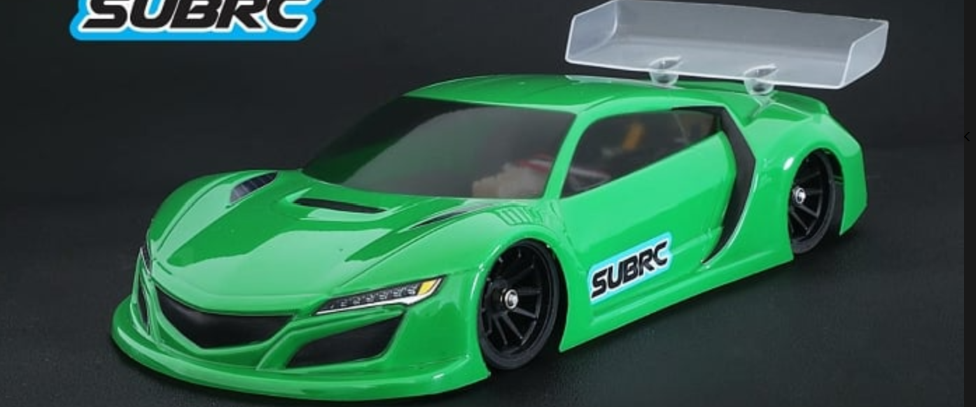 SUBRC NSX GT3 1/28 Lexan Touring Body Clear (98mm W/B)