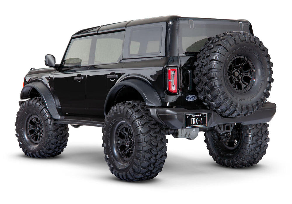 TRX-4® Scale and Trail™ Crawler with 2021 Ford Bronco Body:  4WD Electric Truck with TQi Traxxas Link™ Enabled 2.4GHz Radio System Black