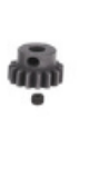 RC Steel Mod 1 Pinion Gear (5mm Bore) (15T)