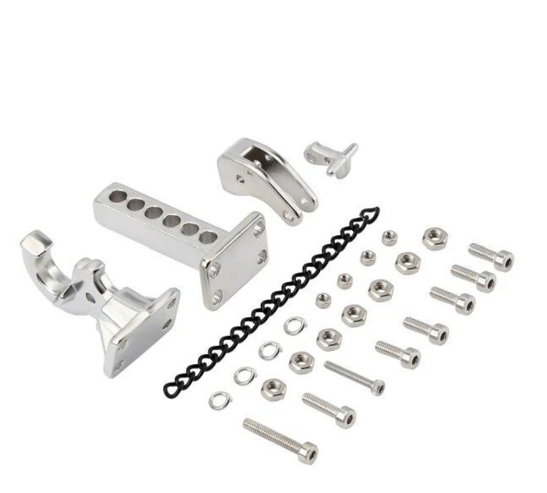 1pc Metal Rear Bumper Trailer Tow Hook For 1/10 RC Crawler