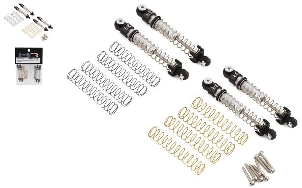 Hot Racing Axial SCX24 Aluminum Threaded Long Travel Oil Shocks (4)
