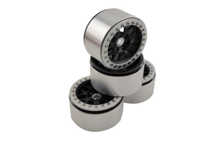 Black Saints 2.2'' Aluminum Beadlock Crawler Wheels 4pcs