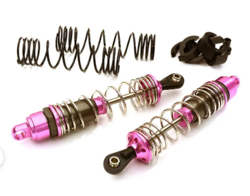 Machined 90mm Front Alloy Shocks for Traxxas 1/10 Stampede, Rustler & Slash