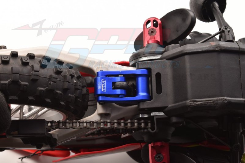 PROMOTO-MX MOTORCYCLE Aluminum 7075-T6 Aluminum Knuckle & Pull Rod (Larger Inner Bearings) RED LOS264001