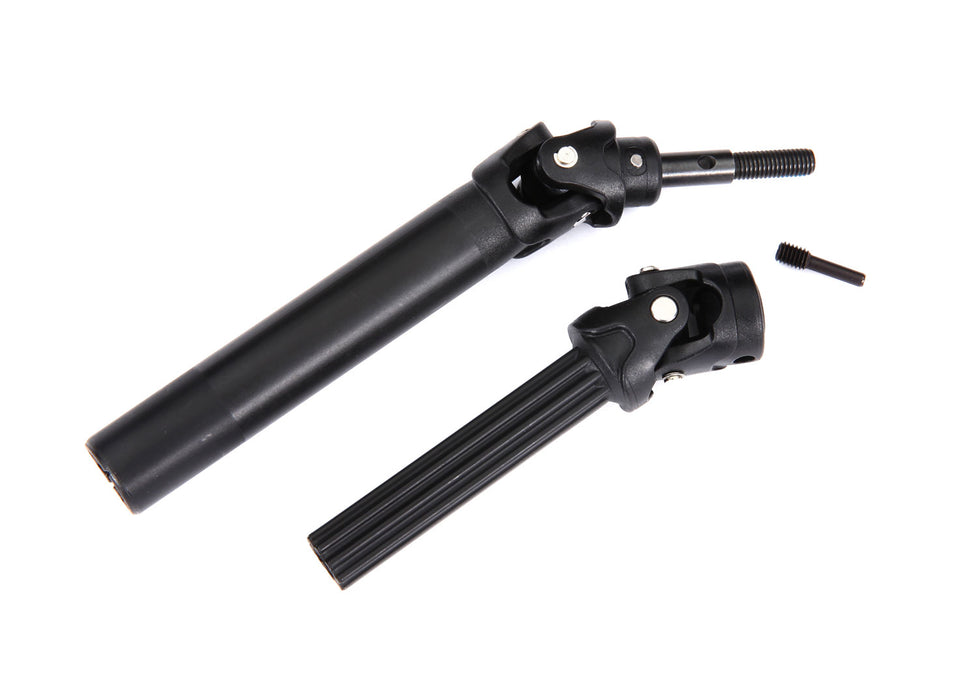 Driveshaft assembly, front or rear, Maxx® Duty (1) (left or right) (fully assembled, ready to install)/ screw pin (1) (for use with #8995 WideMaxx™ suspension kit)