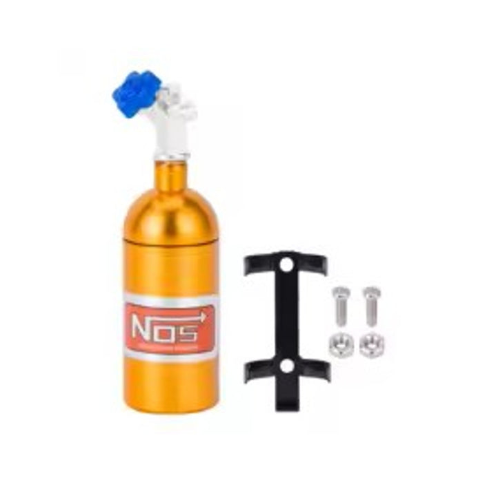 1/10th Scale Metal Simulation NOS Nitrogen Bottle  (Yellow)
