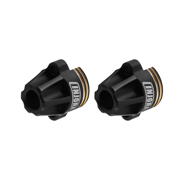 Black Brass Rear Axle Caps for 1/18 HPI Venture18