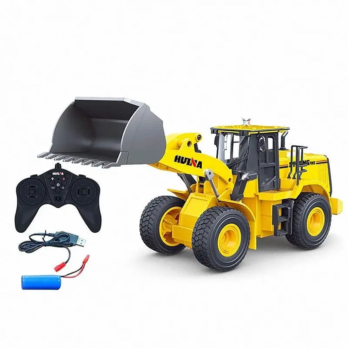 Huina 1552 1/24 RC Wheel Loader/ RC Bulldozer 9 Channels Led Light