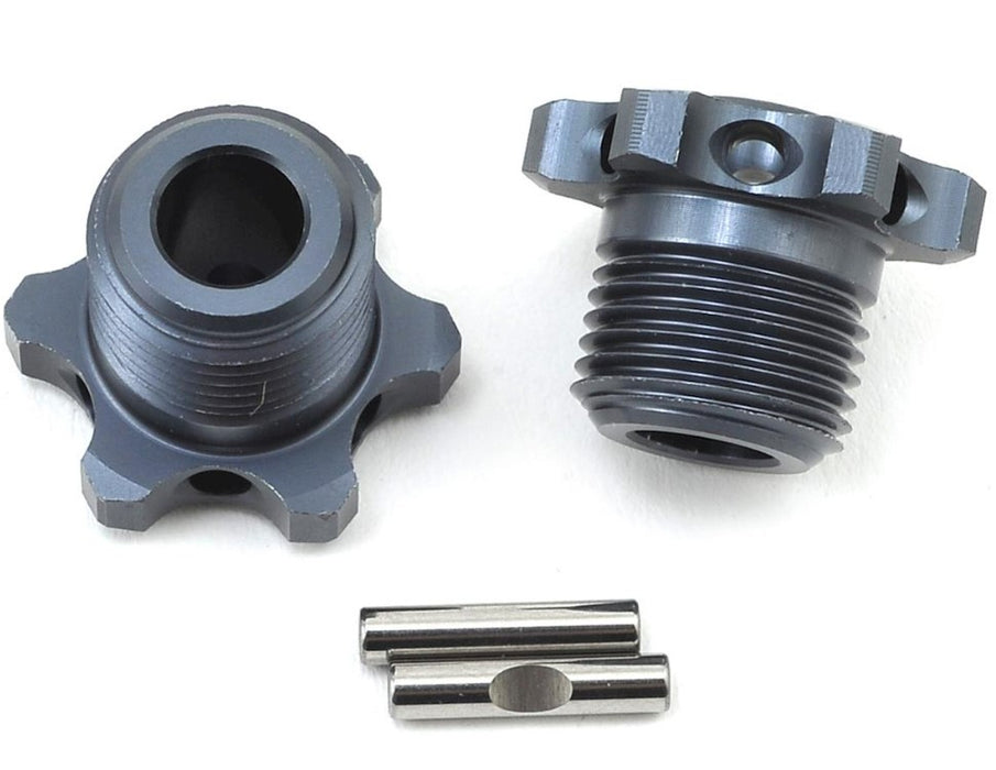 Tekno RC 17mm Narrow Aluminum Wheel Hub (Gun Metal) (2) (for TKR5580)