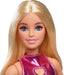 Barbie Fashionistas Doll #230 in Metallic Pink Minidress with Heart Cut-Out, Blond Hair