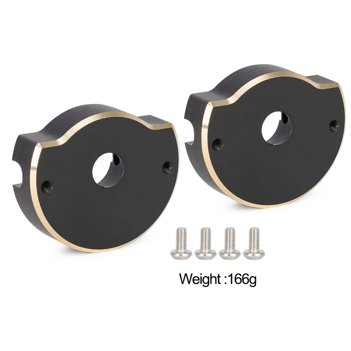 Vanquish Brass Rear Axle Tube Cap F10T
