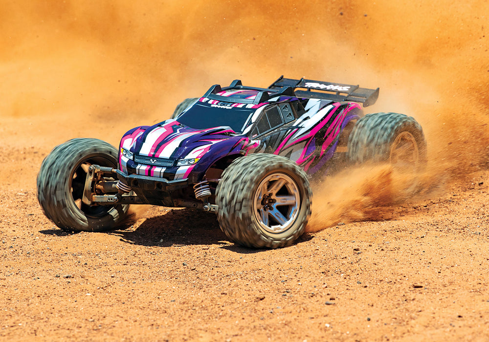 Rustler® 4X4 VXL:  1/10 Scale Stadium Truck with TQi Traxxas Link™ Enabled 2.4GHz Radio System & Traxxas Stability Management (TSM)®