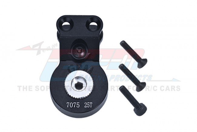 GORGON MEGA 550 BRUSHED MONSTER TRUCK Aluminum 7075 Servo Saver Steering 25T W. Built-in Spring -Black ARA340192