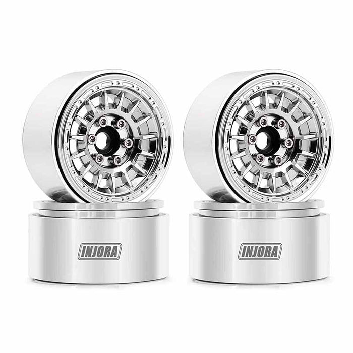 1.9" CNC Aluminum Multi-spoke Wheels for 1/10 RC Crawlers Chrome