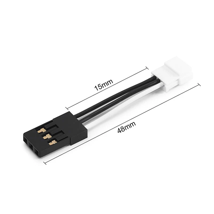 RC Adapter Cable, ZH1.5 to JR, ZH1.5 to Futaba  ZH1.5 Male to JR Male (1pcs) single