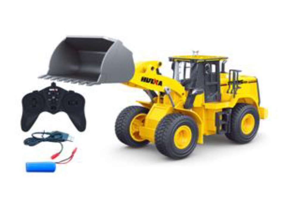 Huina 1552 1/24 RC Wheel Loader/ RC Bulldozer 9 Channels Led Light