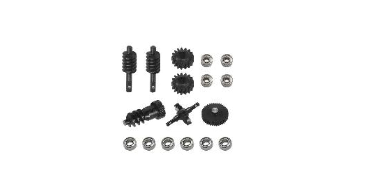 Carbon Steel Gearbox Gear and Axle Gear with 10pcs Bearing 18pcs