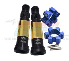 X-MAXX Harden Steel #45 Front/Rear CVD Joint(+24mm)aluminium 7075-T6 Wheel Hex Hubs - 7753, 7756