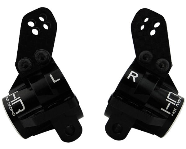 Aluminum Rear Axle Carriers w/ Bearings, Black, for Arrma Kraton Outcast ARA330404