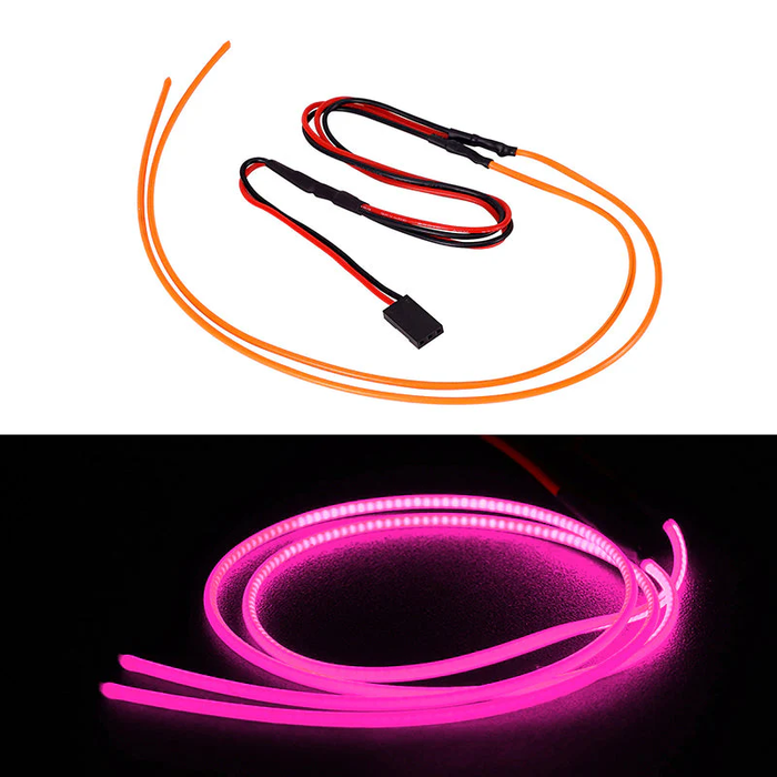 Flexible Cuttable LED Strip Lights for RC Cars Pink
