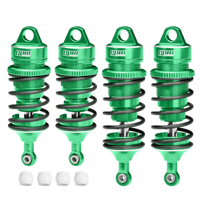 ALUMINUM 6061-T6 FRONT 78MM AND REAR 88MM ADJUSTABLE SPRING DAMPERS WITH 6MM SHAFT