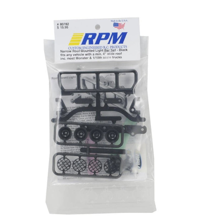 Narrow Roof Mount Light Bar Set, Black