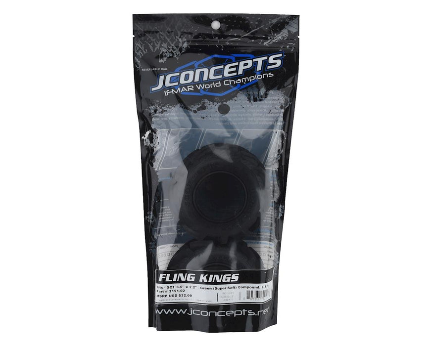 JConcepts Fling King Short Course Tires (2) (Green)