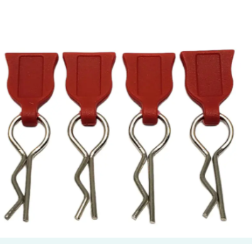 Plastic Easy Pulls (4) w/ Body Clips for 1/10 Scale
